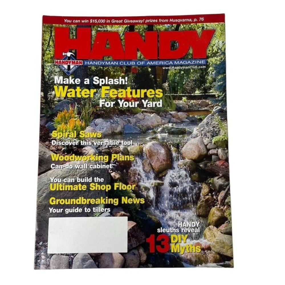 Handyman Woodworking Magazine Vol 14  Issue 75 No 2 Mar Apr 2006 u Water Feature